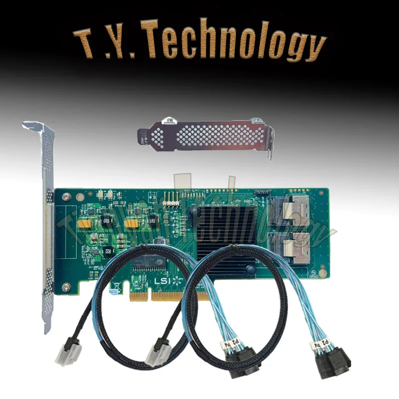 LSI SATA SAS 9211-8i Mode informatique 8 ports 6 Gb/s + 2 * SFF-8087 SATA