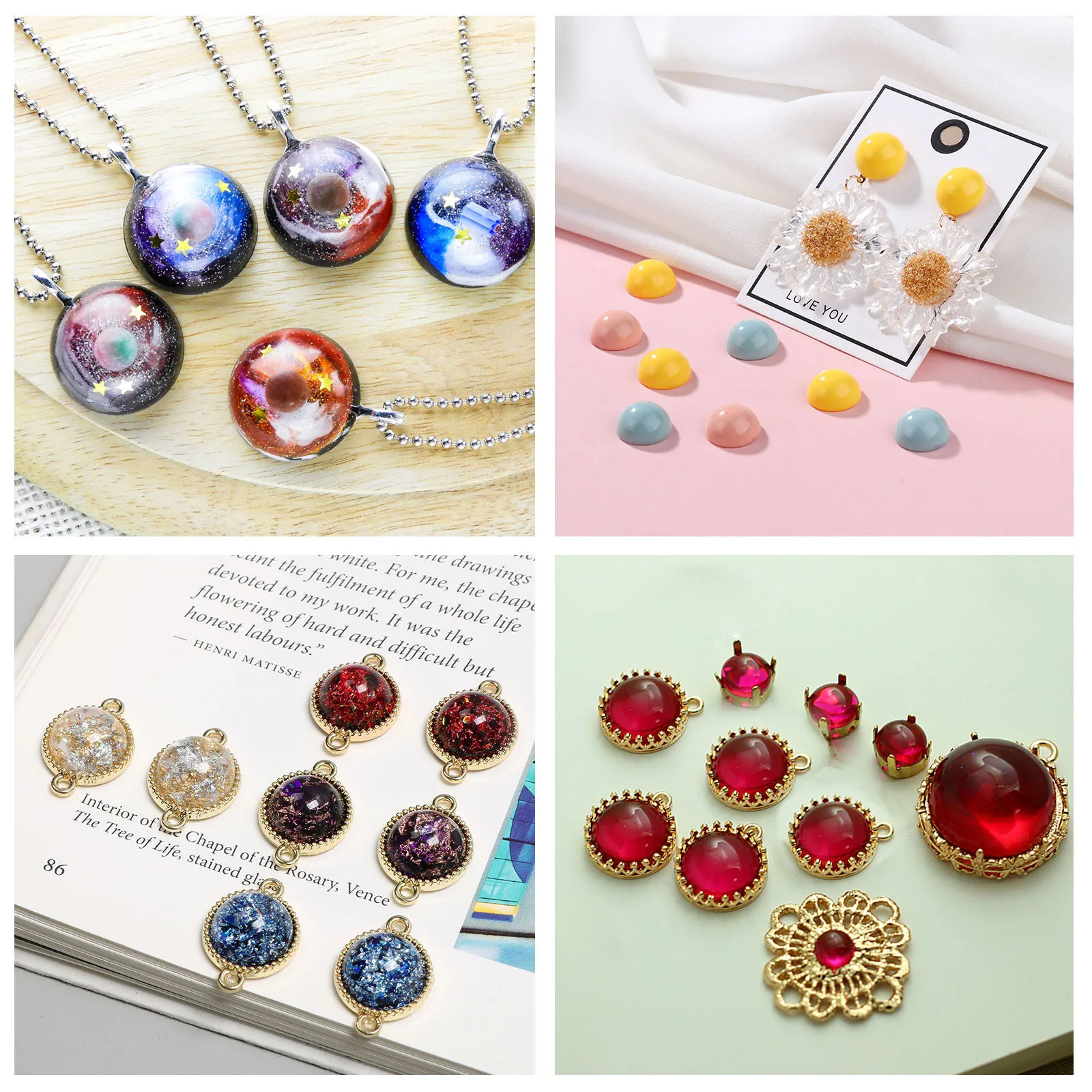 

Multi Size Silicone Round Shape Epoxy Mould Water Drop for DIY Craft Handmade Mold Creative Crystal Epoxy Making Transparent