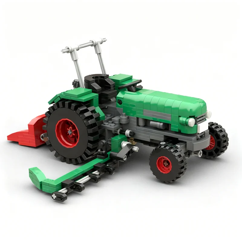 483ピース MOC テクニカル トラクター フェント 農家 2 シックルバーモア モデル 組み立てブロック クリスマスギフト おもちゃ ブロック キッズ
