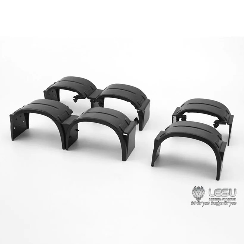 LESU Parts 1/14 A Set 3Axles Truck Mudguard Tractor Model Abs RC DIY Tamiyaya Car Outdoor Toys TH08069
