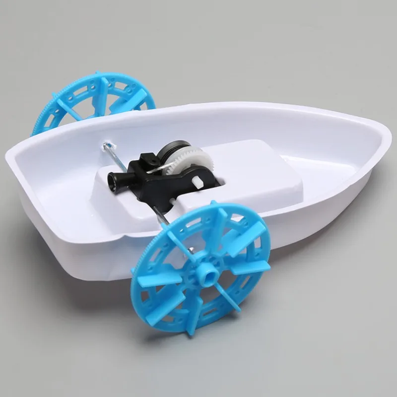 STEAM DIY Handmade Toy Amphibious Paddle Steamer Creative Science Invention Kit Intellectual Learning Tool for Primary School