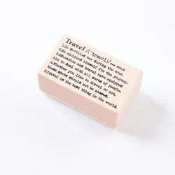Vintage Retro English Series Wood Seal DIY Wooden Rubber Stamps Decoration for Scrapbooking Diary Scrapbooking Standard Stamp