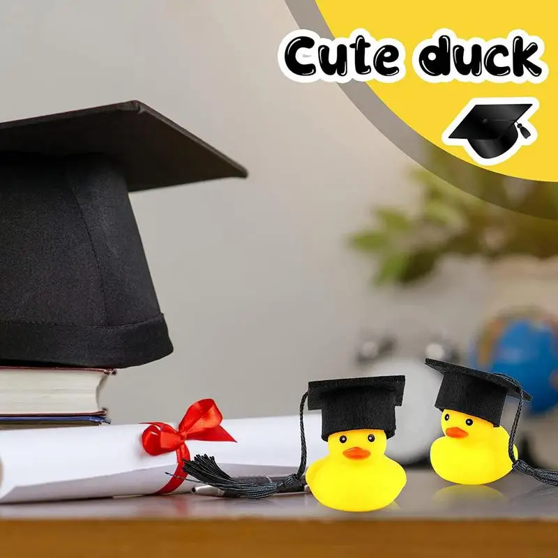 Graduation Hat Ducks Graduation Hat Mini Rubber Soft Graduation Ducks Party Favors Rubber Ducks For Birthday Party Party Favors