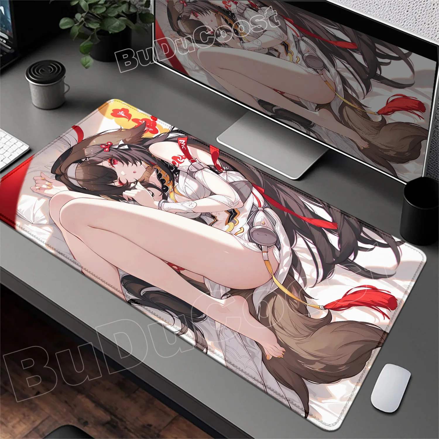 Zenless Zone Zero YeShunguang ماوس الوسادة ZZZ لعبة كمبيوتر محمول حصيرة كبيرة Kawaii أنيمي الفتيات Ye Shunguang ماوس ملحقات ألعاب الكمبيوتر
