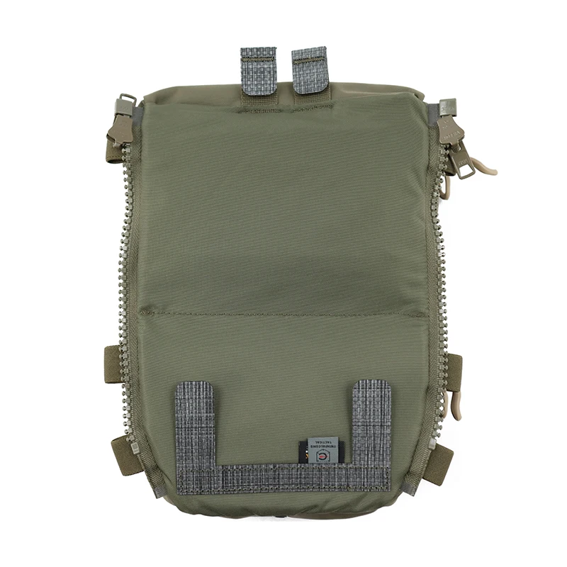 TW-P112 Delustering TwinFalcons Tactical Back Panel Double Pouch For FCPC Ferro Plate carrierMilitary Molle Zipper