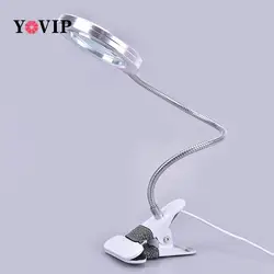 8X LED Magnifying Glass Lamp Desk Table Light Loupe Magnifier Tattoo Nail Art practice hand for acrylic nails nails accessories