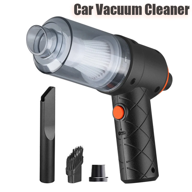 Wireless Car Vacuum Cleaner 6000Pa Portable Cordless Handheld Cleaning Machine Auto Vacuums Strong Suction Cleaner For Car Home