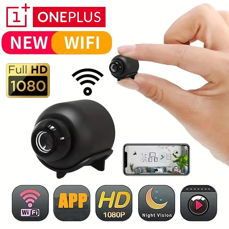 OnePlus 1080P Wireless Mini Camera WiFi Security Camera with Night Vision Motion Detection Video Cam Smart Home Detect Camcorder
