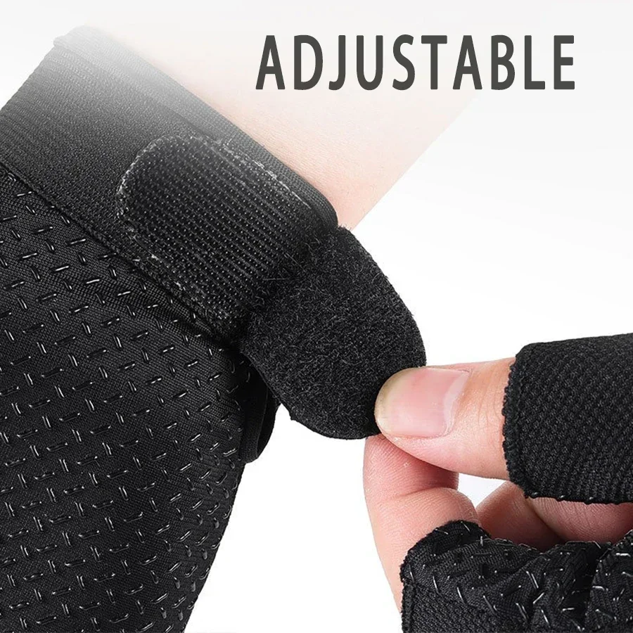 MuqiNush 1Pair Half/Full Finger Gloves Sunscreen Anti-Slip Breathable Elastic for Motorcycle Bicycle Running Cycling Sport