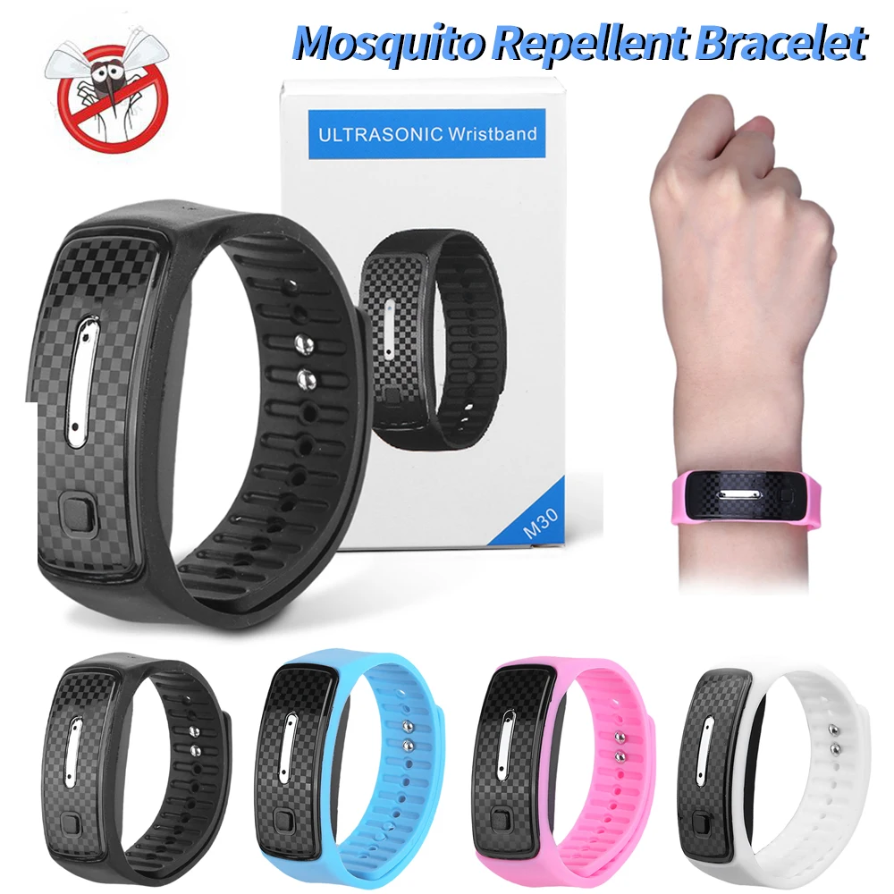 Ultrasonic Anti Mosquito Repellent Electronic Mosquito Repellent Bracelet Watch Portable Watch Mosquito Repellent Wristband Tool