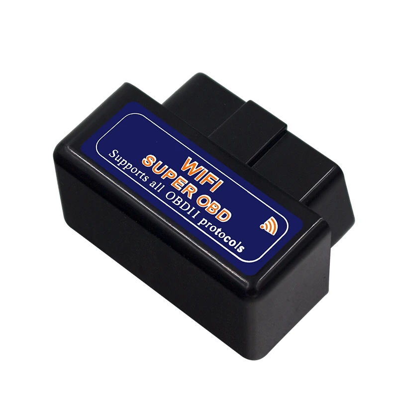 أداة تشخيص أعطال السيارات OBD2 السوداء للسيارة ، قارئ رموز OBD 2 ، OBDII ، ELM327 ، V1.5 ، WiFi