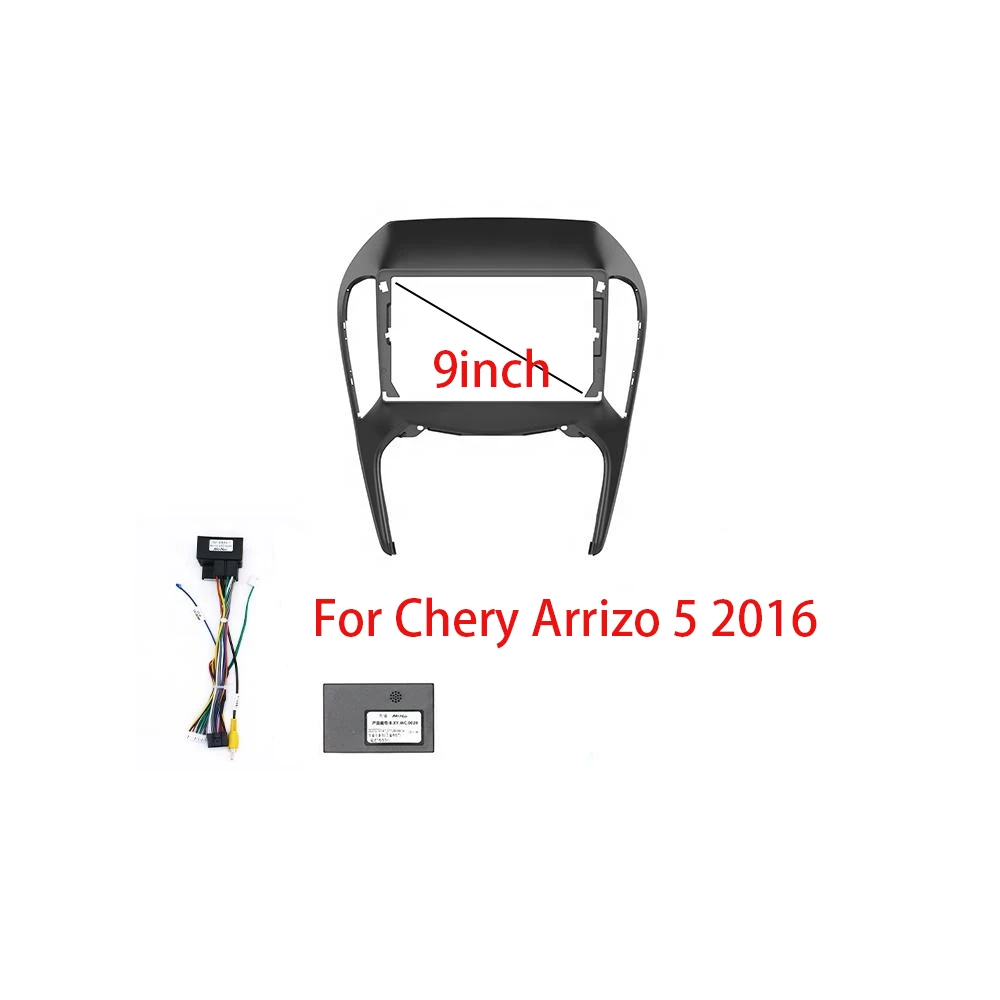 9 Inch Car Frame Fascia Adapter Canbus Box Decoder Android Radio Dash Fitting Panel Kit For Chery Arrizo 5 2016