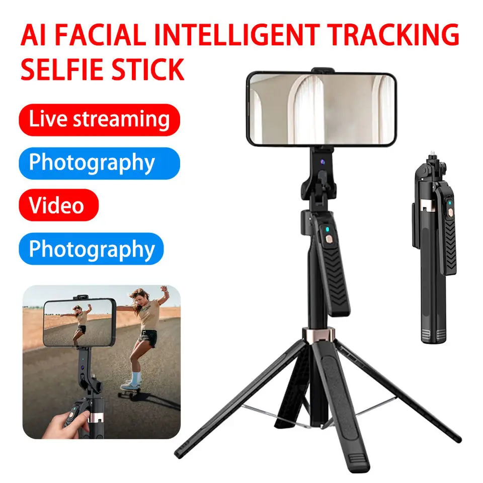 Xiaomi Handheld Gimbal Stabilizer Selfie Stick AI Intelligent Tracking Gimbal with Tripod Remote Control for Smartphone