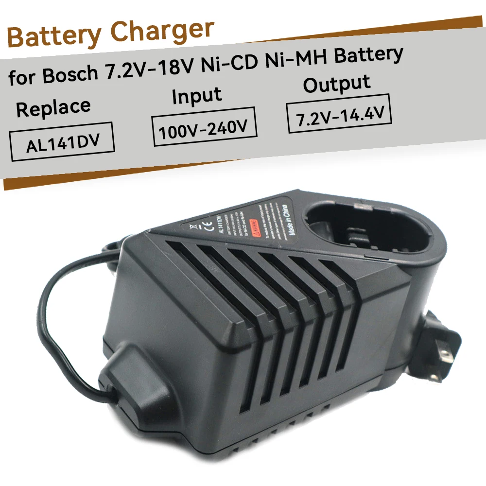 Replacement Power tool battery charger For Bosch 7.2V/GSR9.6/12V/14.4V NI-MH NI-CD AL1411DV GSR7.2-2,GSR9.6-2,GSR12-2 ,GSB12-2