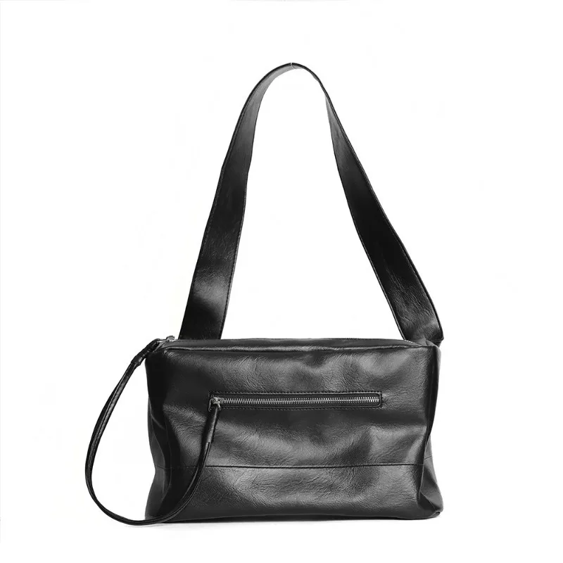 Fashion Crossbody Bag for Men Japanese Style Shoulder Bags Men Large Capacity Messenger Bag PU Leather Crossbody Shoulder Bag image 4