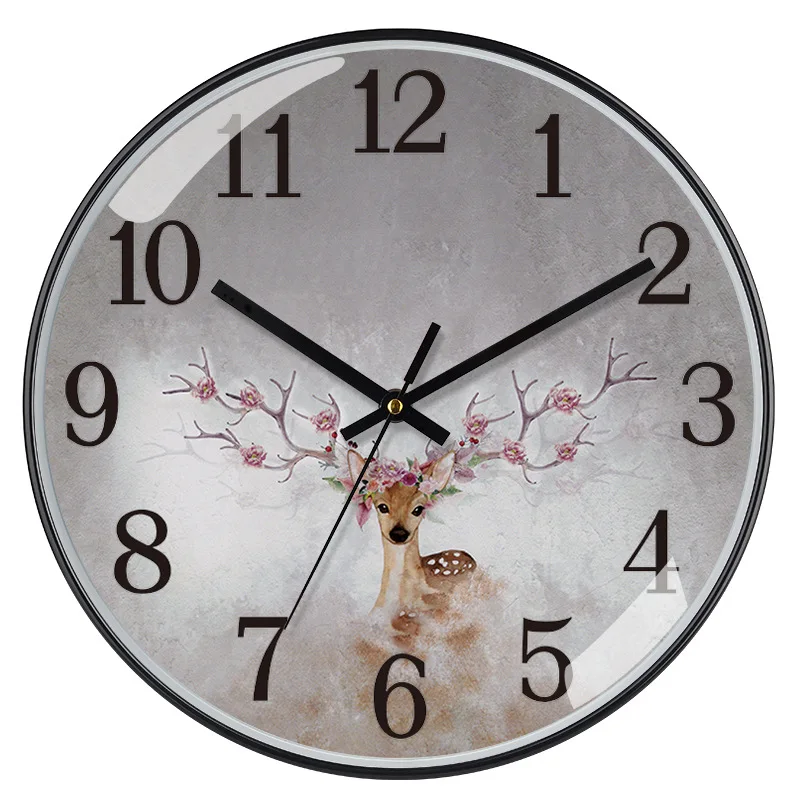 

Office Digital Wall Clocks Creativity Artistic Decoration Minimalist Wall Clocks Fashion Plastic Home Decor Wandklok MHBGZ
