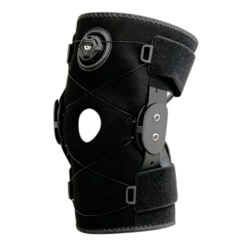 Hinged Knee Brace Meniscus Knee Support Adjustable Open Patella Knee Pad Sports Protector for Running Basketball Men Women