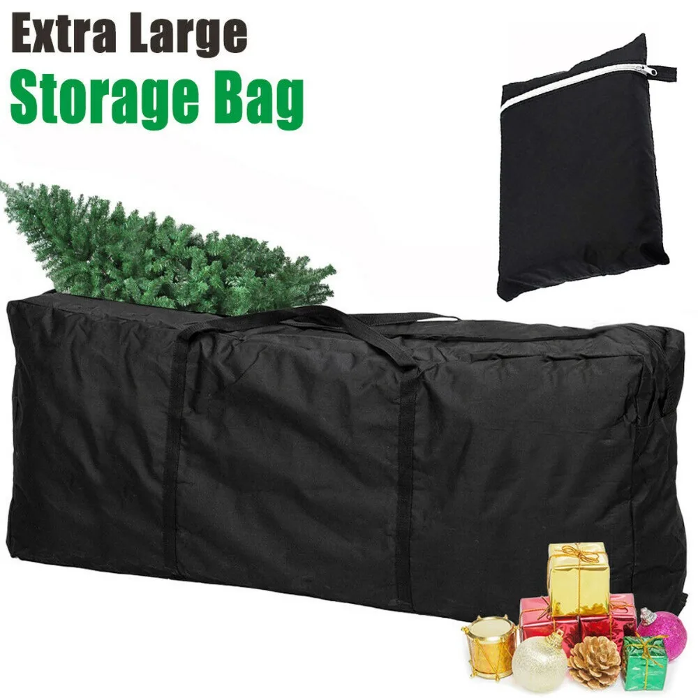 1PCS Outdoor Furniture Cushion Storage Bag Black Heavy-duty Waterproof Artificial Christmas Tree Home Zipper Sleeve