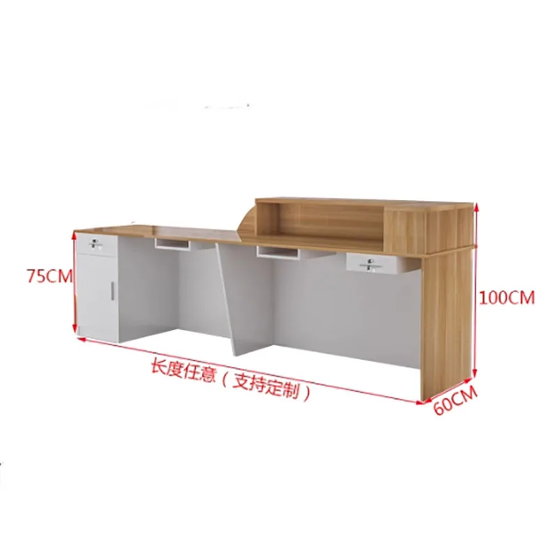 Beauty Home Reception Desk Modern Simple Office Cashier Reception Desks Luxury Salon Mostrador Recepción Commercial Furniture