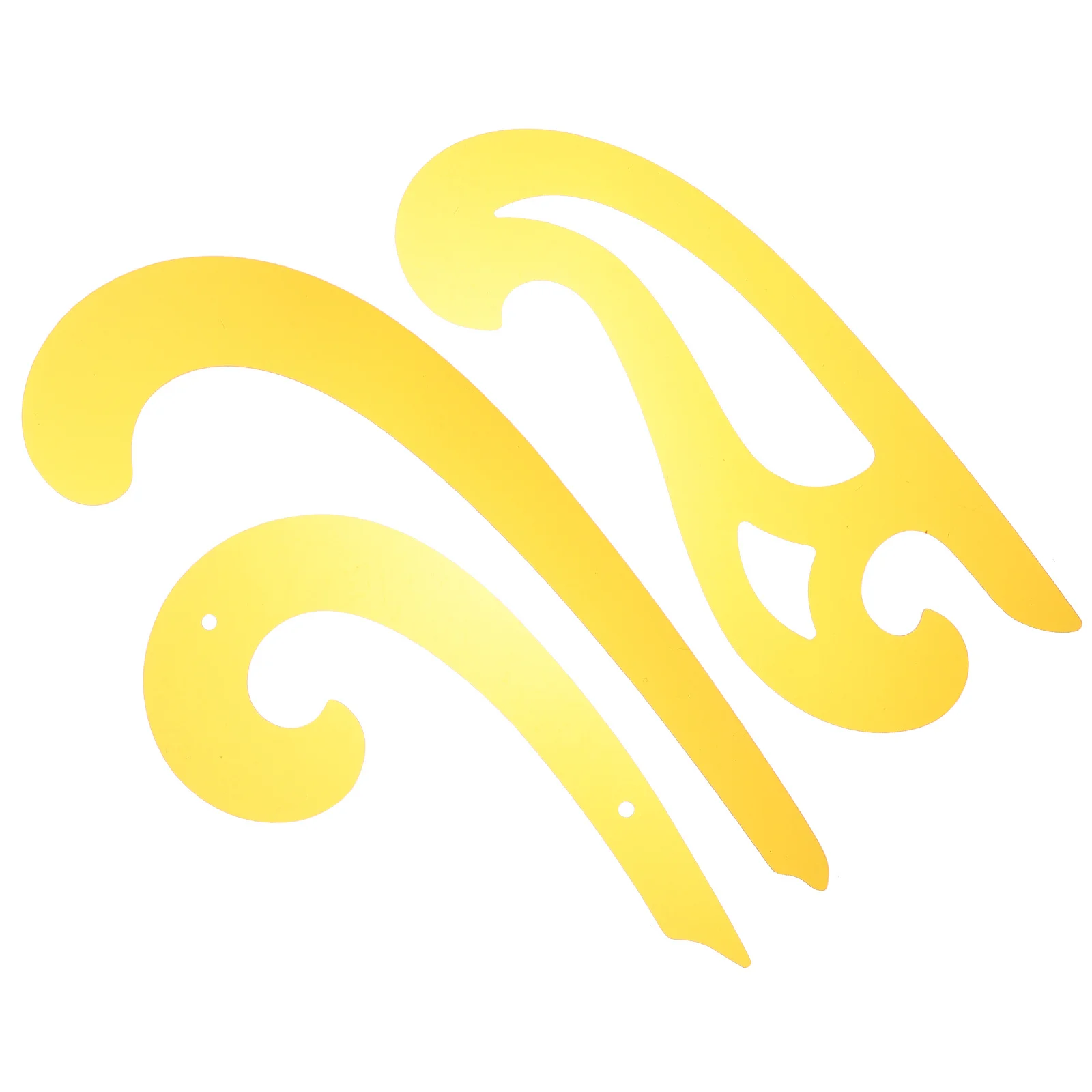 3 قطعة قالب منحنى فرنسي مجموعة مسطرة استنسل رسم لتصميم الأزياء أدوات صنع قالب الخياطة اليدوية الرسم #4