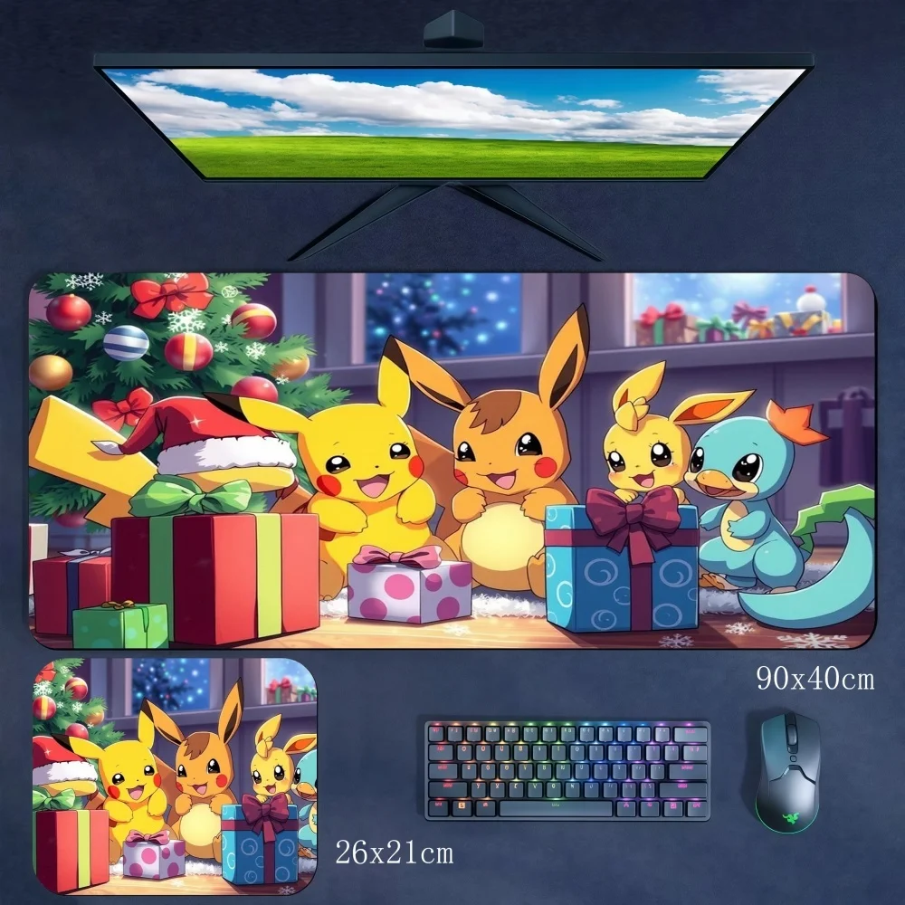 Cartoon Rubber Mouse Pad Multi-size Optional Office 90x40cm Computer Keyboard Pad Table Mat Student Wrist Guard Cute Writing Pad