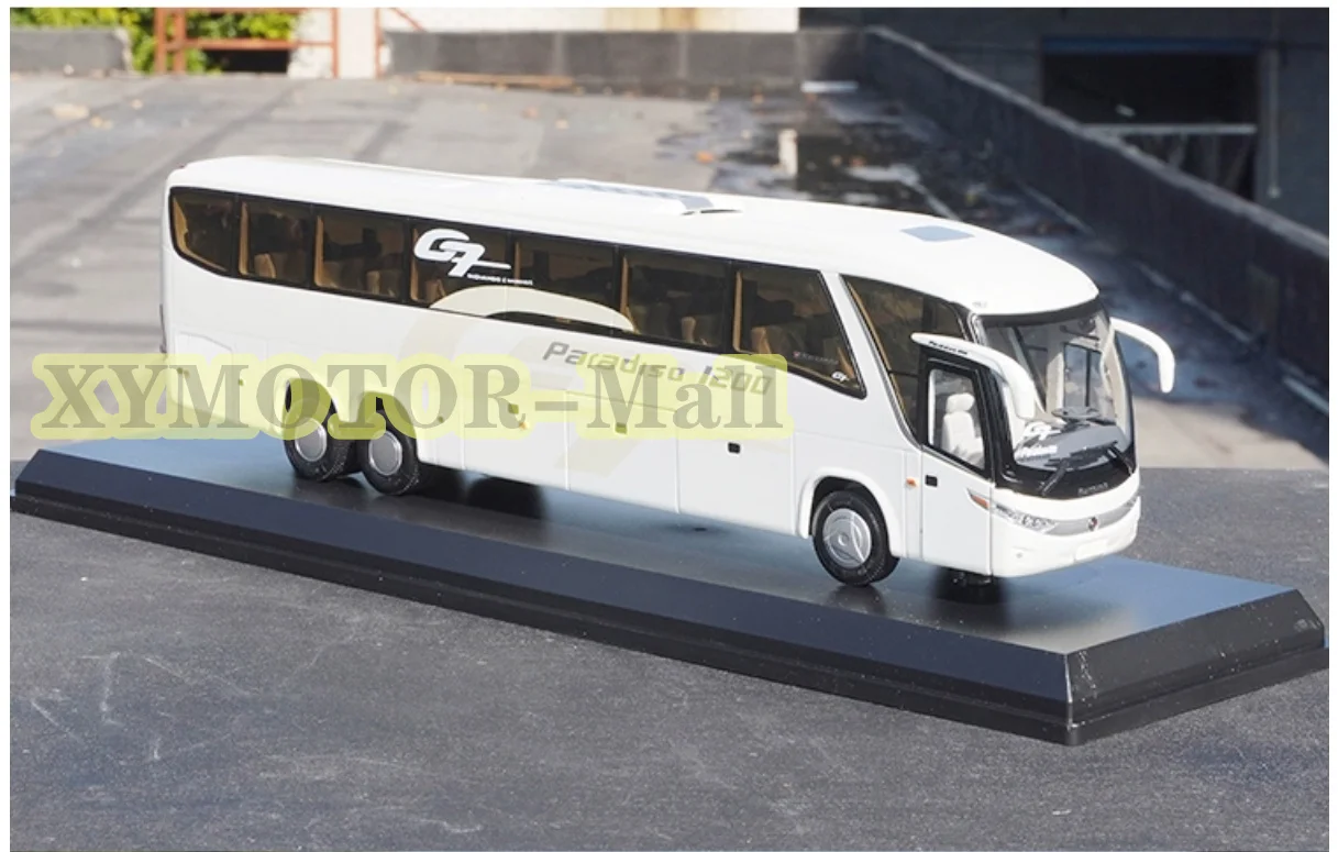 1:42 For G7 Marcopolo paradiso 1200 Alloy Model Bus Diecast Hobby Toys Kids Boys Gifts Display Collection Ornaments White