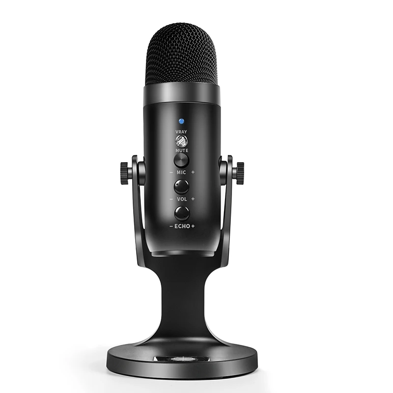

Professional USB Microphone Streaming Podcast Studio Cardioid Condenser PC Computer Mic Stand For Streaming Video Gaming Singing