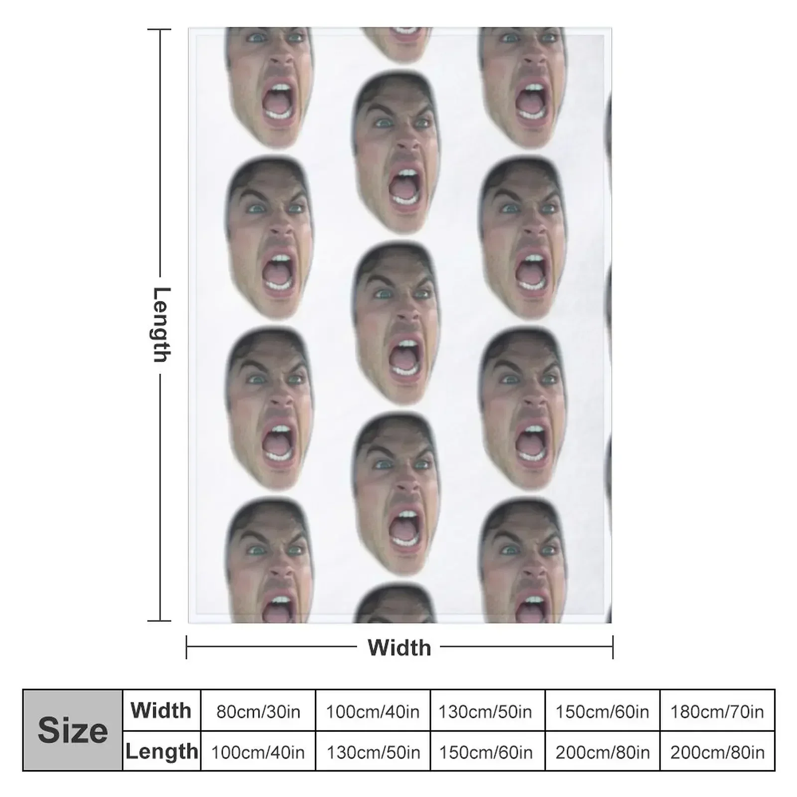 Ian Somerhalder Throw Blanket Sleeping Bag Tourist christmas decoration for babies Hair Comforter Blankets
