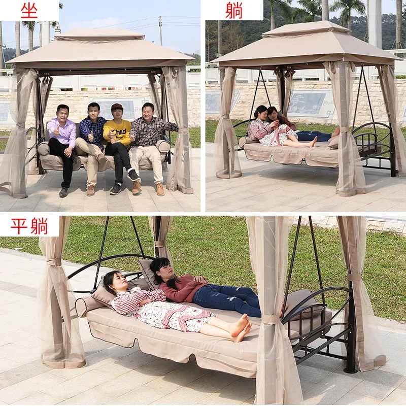 Outdoor swing courtyard hammock garden lazy double rocking chair outdoor terrace home outdoor balcony hanging chair cradle