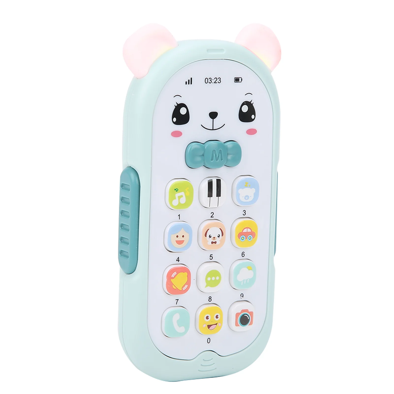 Baby Phone Toy Simulation Telephone Music Sound Light Effect Children Mobile Phone ToyLight Blue