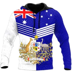 All Over Print Australia National Flag Hoodies For Men Women Spring Autumn Plus Size Pullover Sweatshirt Mens Sport Tracksuit