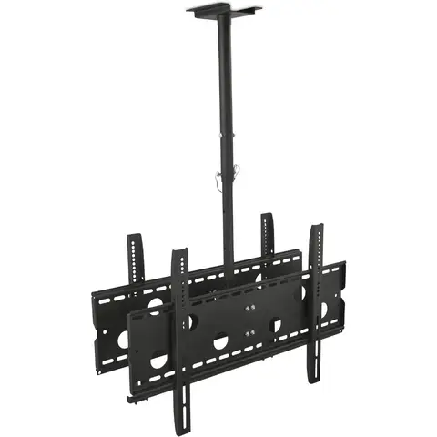 Dual TV Ceiling Mount with Rotating and Tilting Functionality for LargeScreen Displays up to 75 Inches Ideal for Home Theaters