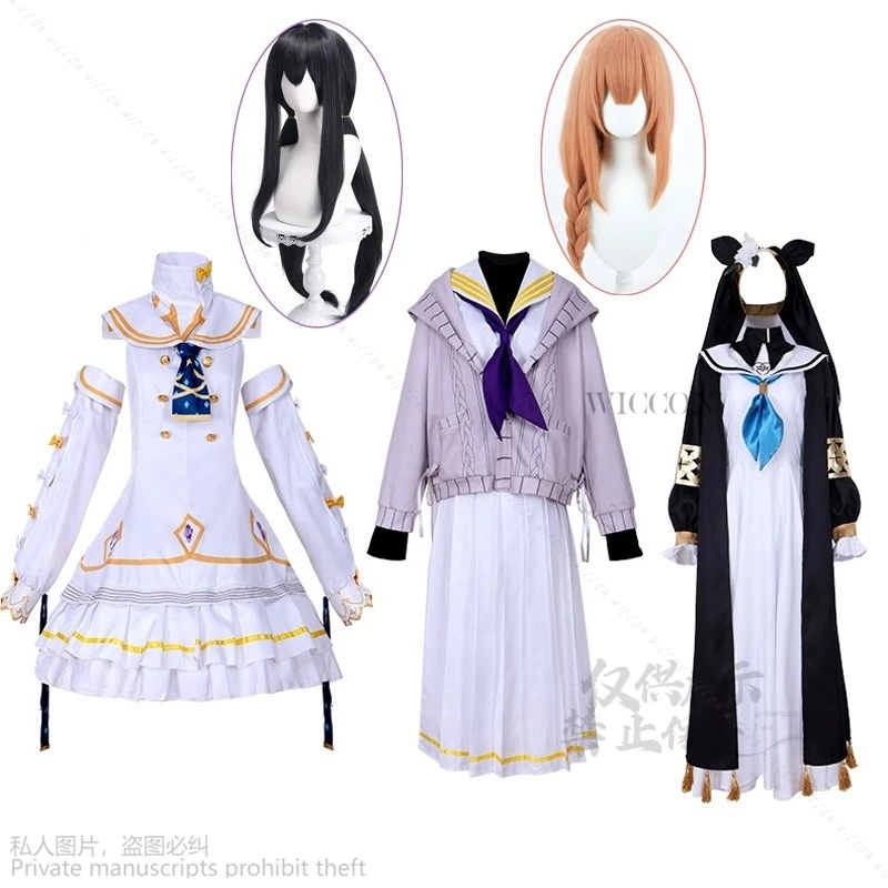 Anime Game Blue Archive Cosplay Iochi Marī Kozeki Ui Yurizono Seia Cute Party Dress Suit Halloween Carnival Uniforms JK Wigs Cos