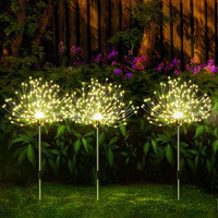 150LED Solar Fireworks Lights Outdoor Waterproof Fairy Garland Christmas Party Garden Lawn Landscape Path Decoration Solar Lamp