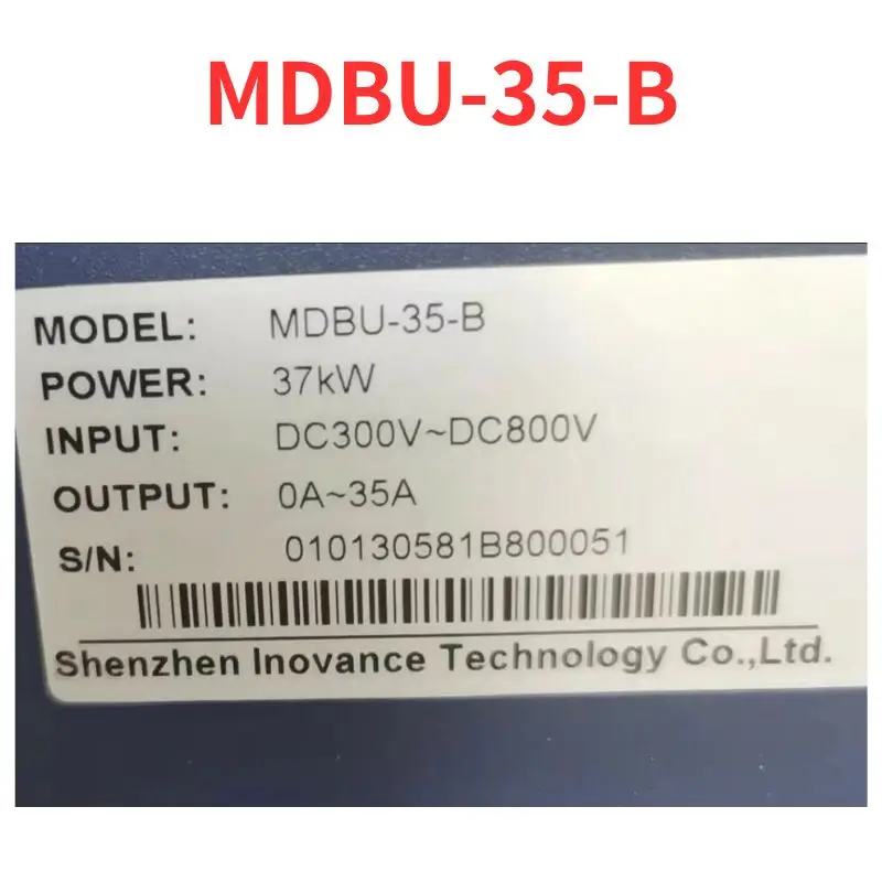 

Second-hand MDBU-35-B BRAKE UNIT test OK Fast Shipping