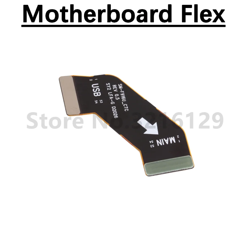 Charging Port Board For Samsung Z Fold2 F916 Volume Button SIM Card Holder Spin Axis Signal Fingerprint Sensor Motherboard Flex