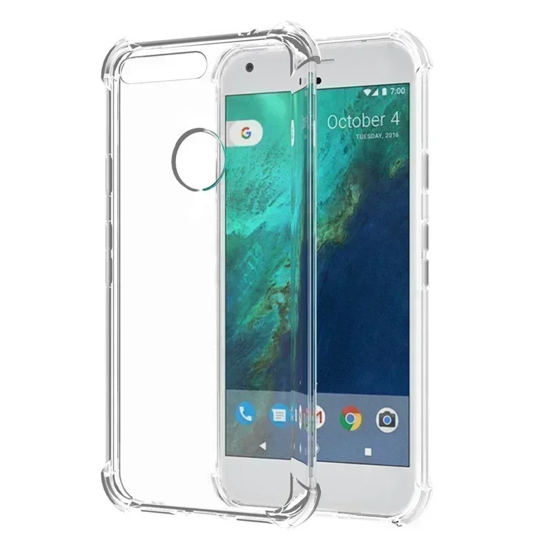 Ultra Thin Soft TPU Clear Phone Case For Google Pixel 4a 4 3 2 1 Silicone Coque For Google Pixel 6a 6 4 3 XL 5A 5G Luxury Case