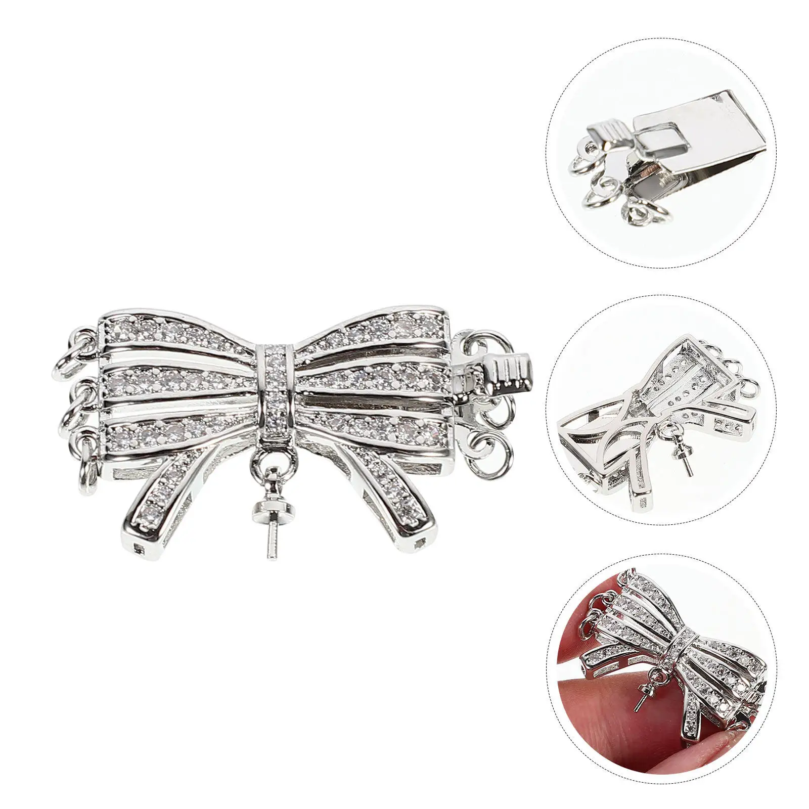 

Профессиональная застежка для ювелирных изделий DIY: маленькая элегантная застежка-крючок для ожерелья, браслета, жемчужного кулона, соединитель, аксессуар для рукоделия