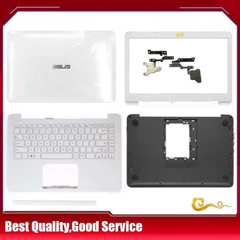 YUEBEISHENG        NEW/ORG For ASUS E402 E402M E402B E402MA E402SA R417M R417S LCD Back Cover /Front Bezel /Hinge set, White