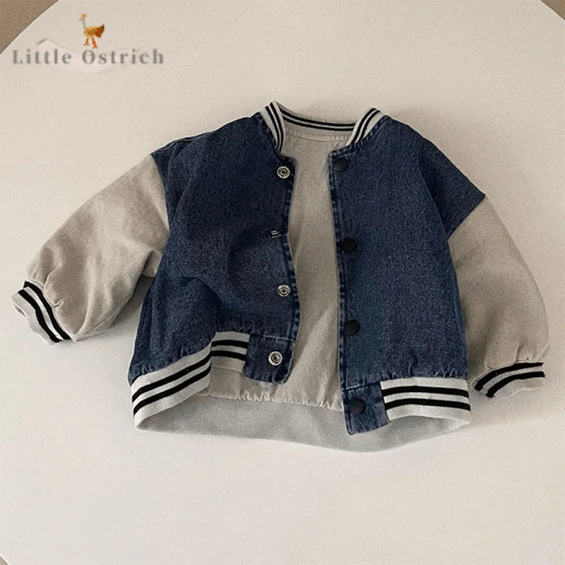 

Newborn Baby Girl Boy Cotton Denim Jacket Spring Toddler Child Single Breasted Coat Long Sleeve Cardigan Baby Clothes 9M-3Y