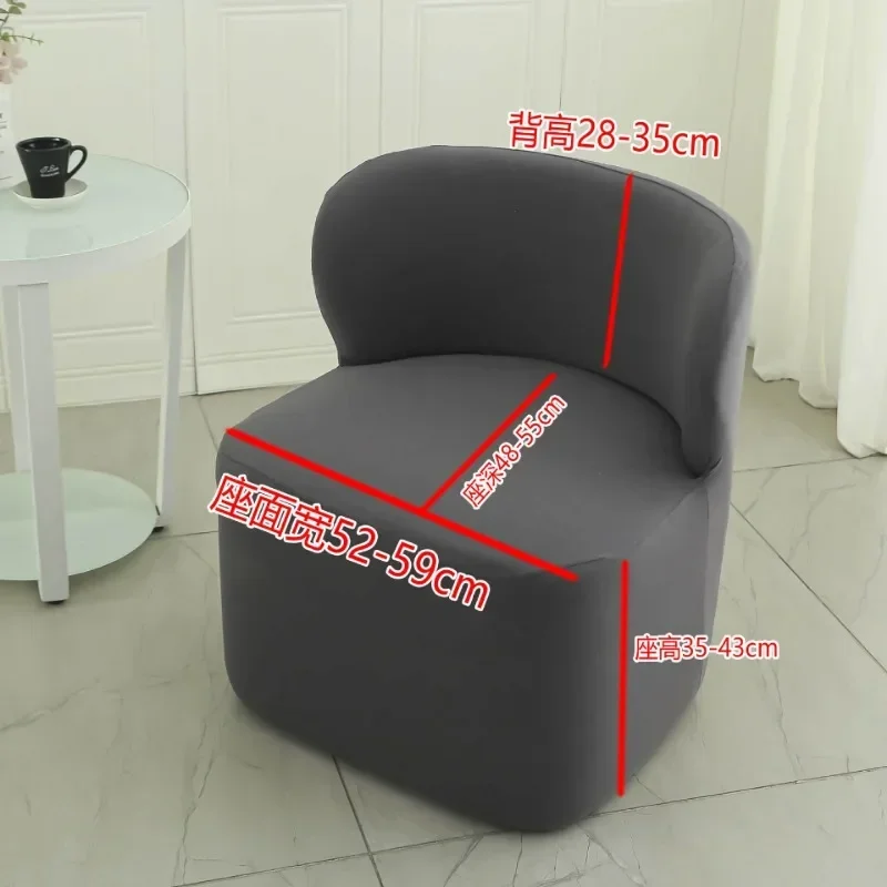 New Jacquard Elastic Stool Cover Single Shaped Shoe Changing Foot Pedal Cover Anti-dust Footstool Slipcovers Living Room Decor