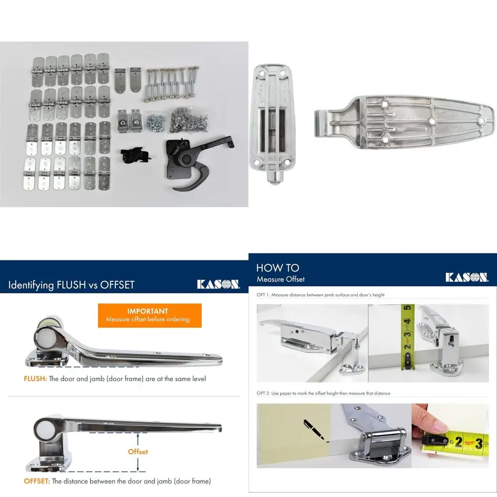 

Roll-Up Door Repair Kit for Trailers - Complete Hardware Set with Lock, Hinges, and Rollers - New