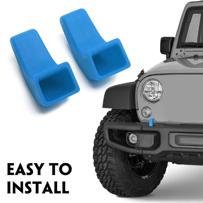 Car Front Bumper Tow Trailer Towing Bars Hook Protective Cover for Jeep Wrangler JK JL Gladiator JT 2007 Up Exterior Accessories