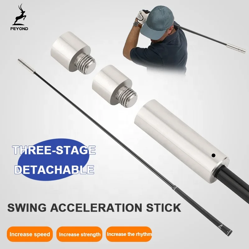 Hot Sale 3 Head Removeable Golf Speed Swing Trainer Training Aids Indoor Outdoor Custom Golf Swing Speed Trainer Sticks