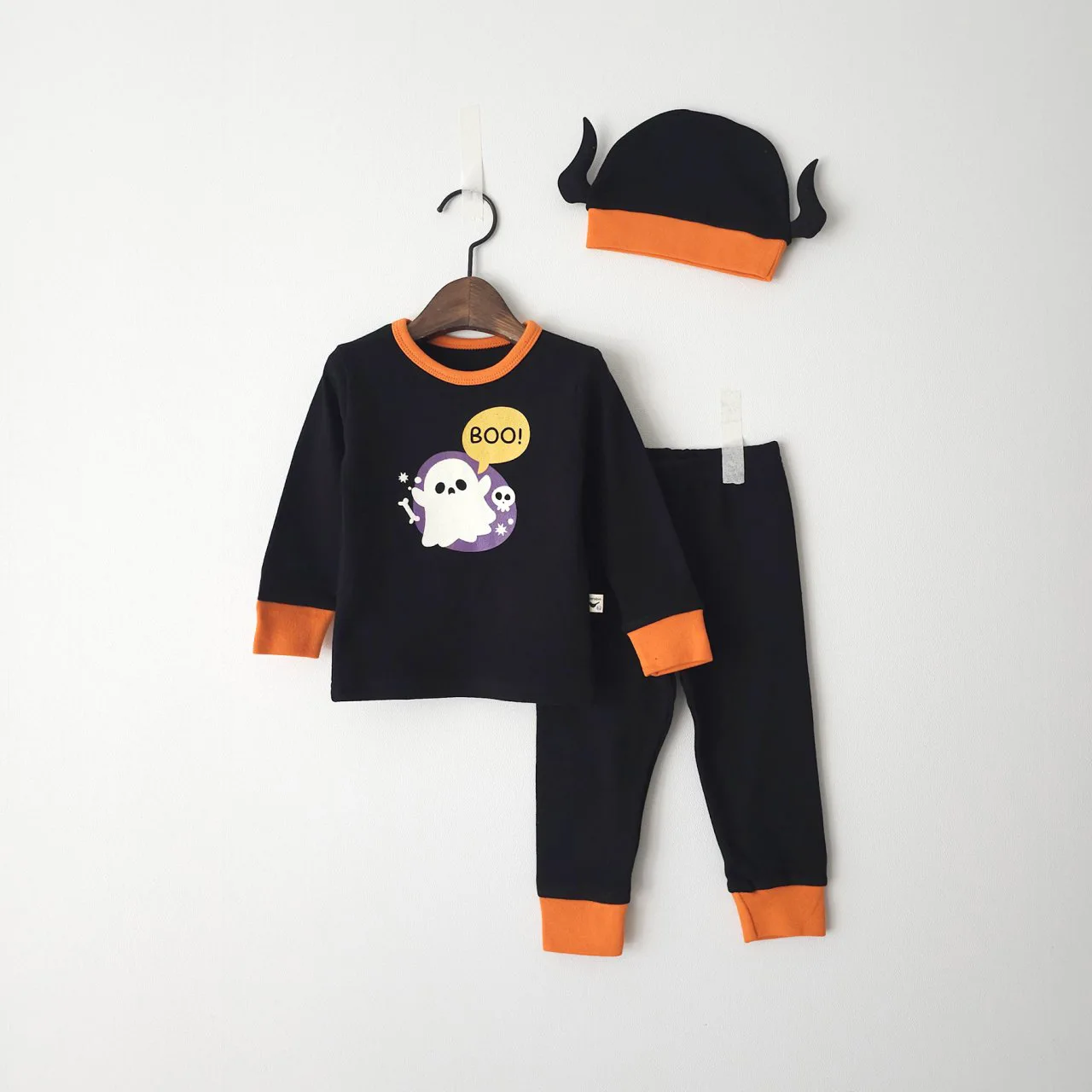 Halloween Korean Style Baby Long Sleeved Rompers Cartoon Print Children Trousers Going Out Clothes 0-24 Months Bodysuits