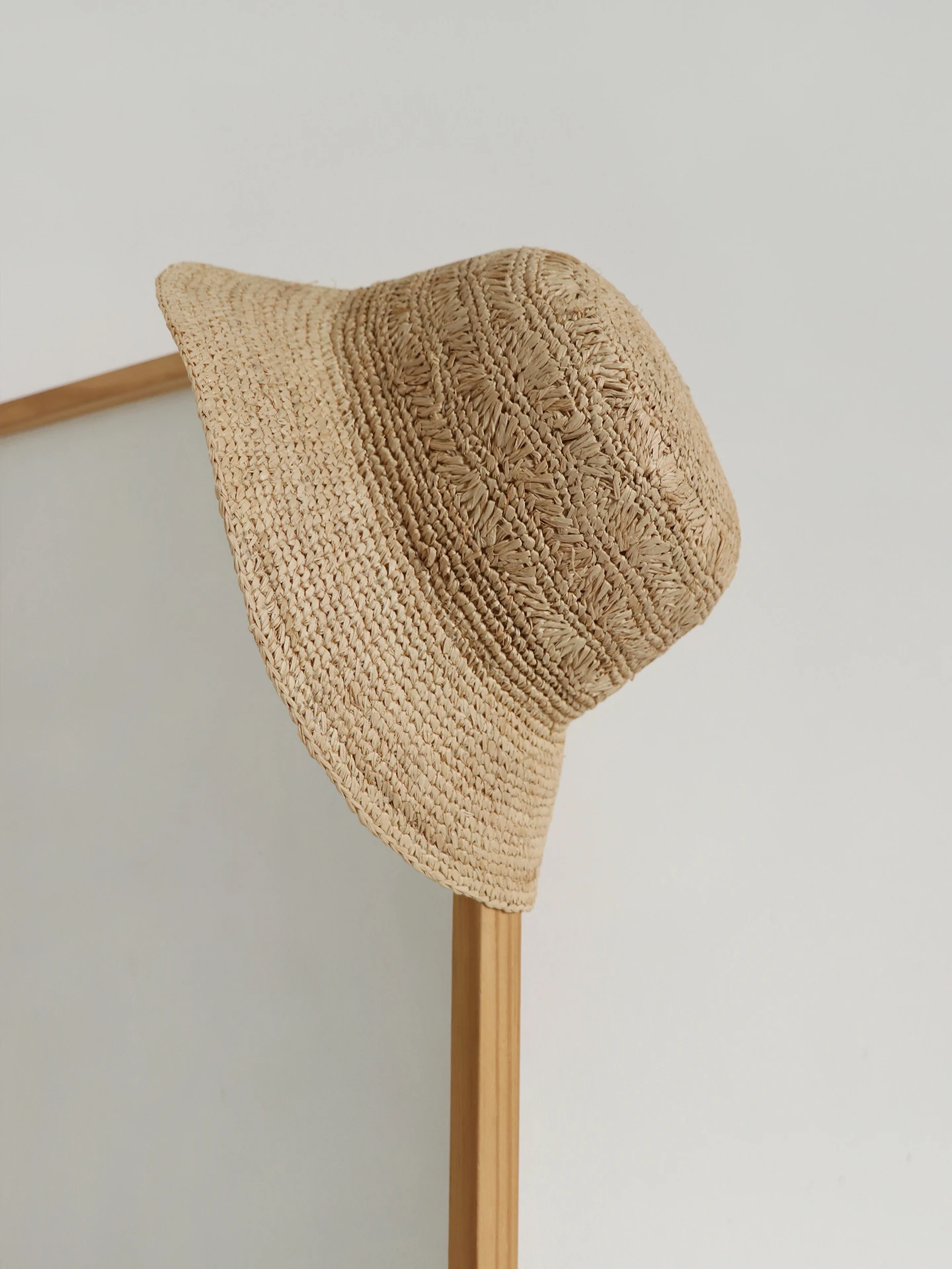 salmoo-women's-straw-hat-summer-breathable-sunshade-fisherman-cap-beach-vacation-hat-hollow-out-adjustable-wide-brim-hat