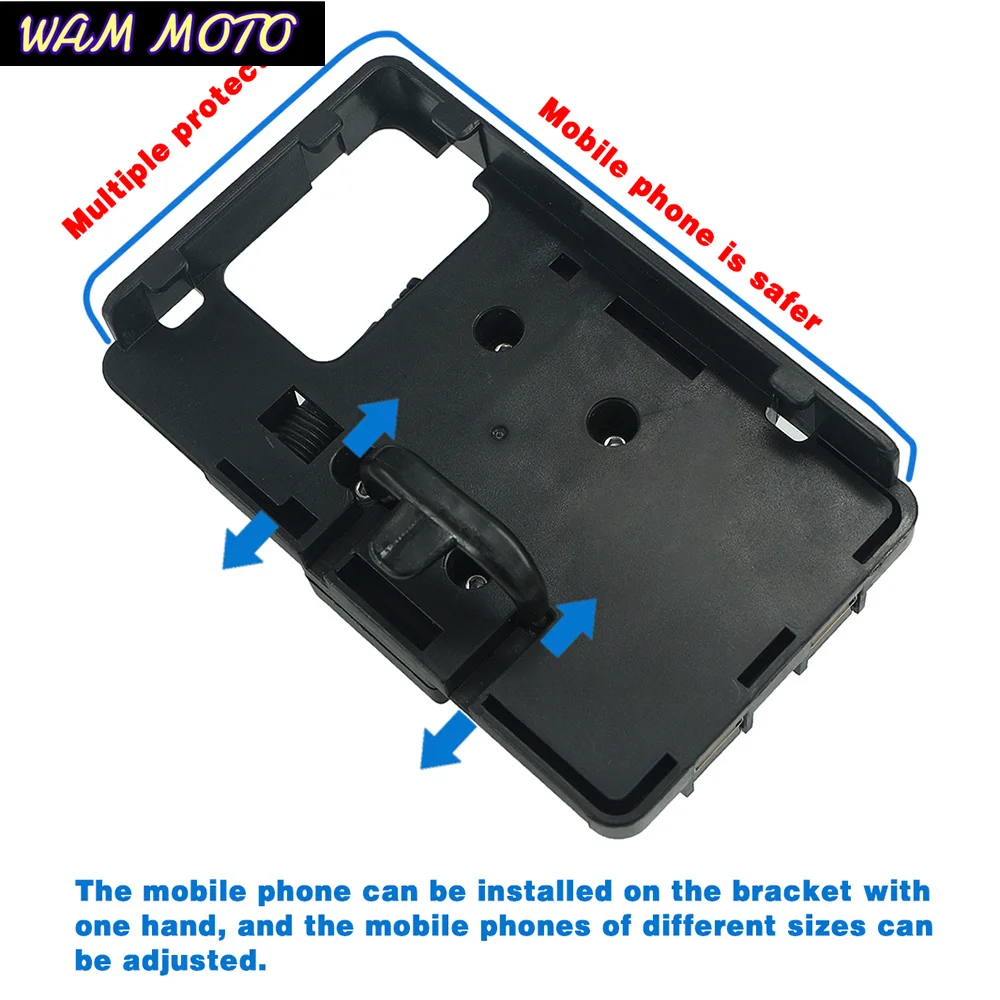 Motorcycle Phone GPS Navigation Bracket Holder 12MM Charger USB Adapter For BMW F900R F900XR F850 700GS F750GS view 4
