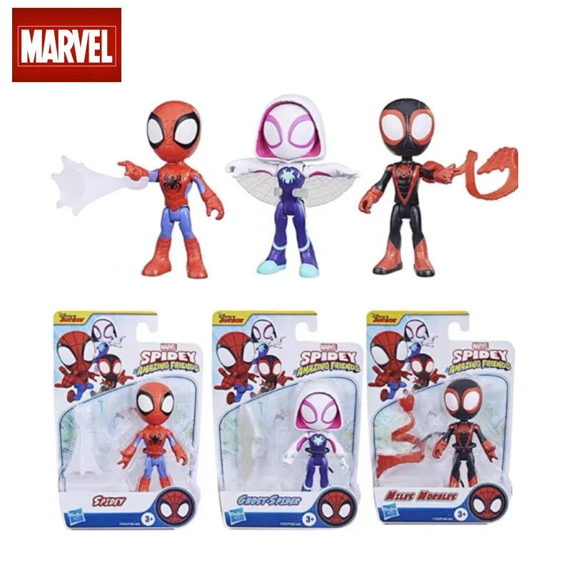 

Marvel Spidey and His Amazing Friends 3 Figure Spider-Man: Across The Spider-Verse Anime Figure Spiderman Toys Children Gifts