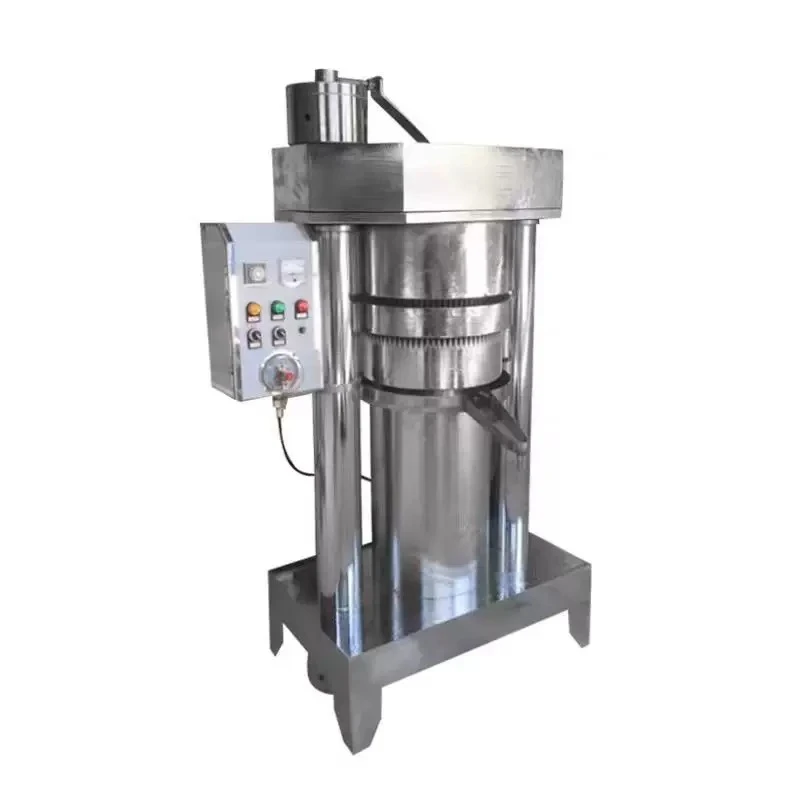 Walnut oil press Automatic large and small peanut rapeseed hydraulic press Vertical pressing stainless steel sesame oil machine