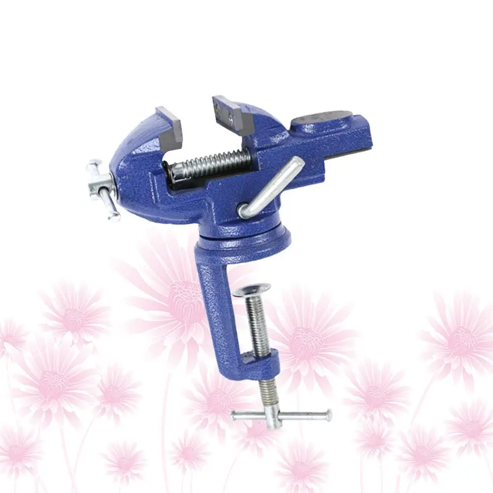 60 Mm Household Vise Carving Bench Clamp Rotary Tool Small Flat Table Clamp-on Work Shop